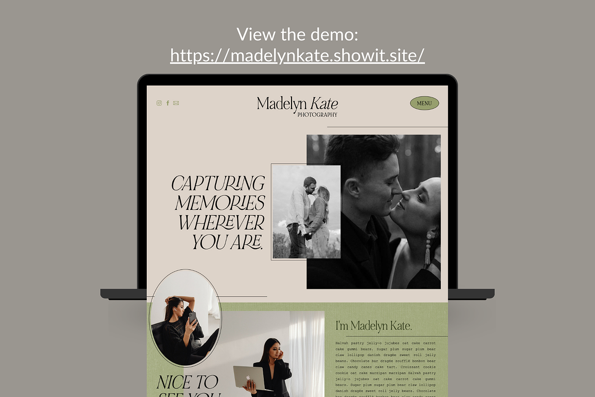 Modern Showit Website Template, a Squarespace Template by Whitney Jo Co (Photo 6 of 6)