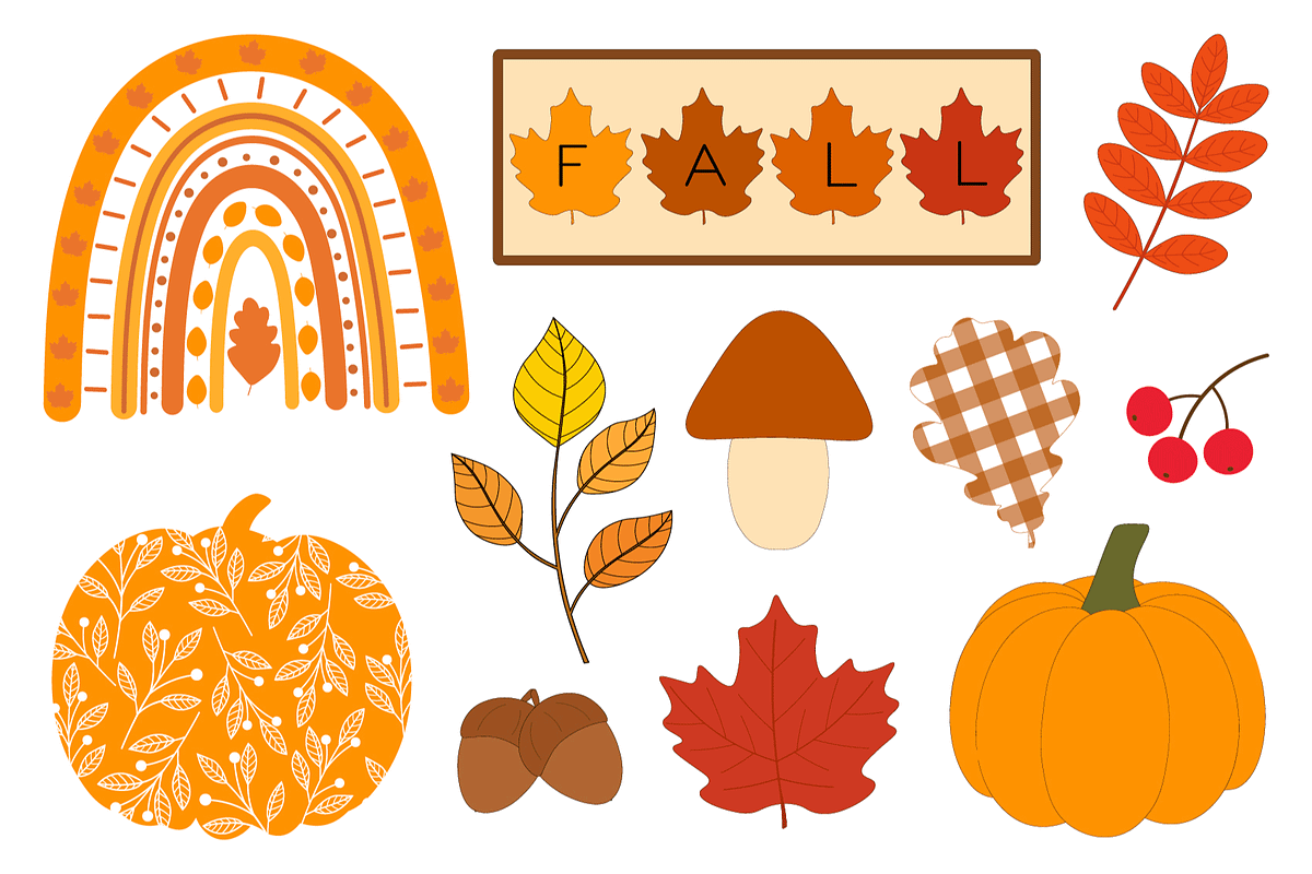 Fall bundle. Thanksgiving clipart, an Illustration by IrinaShishkova (Photo 4 of 8)