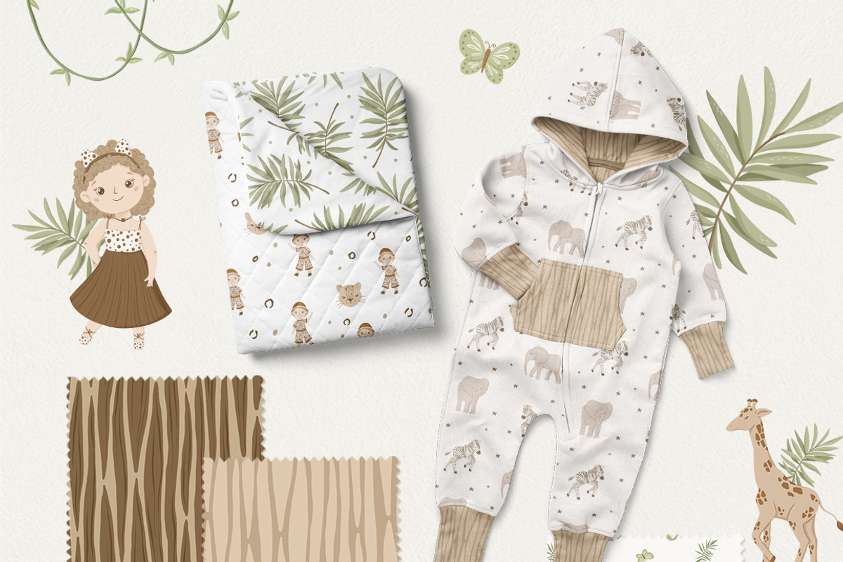 TROPICAL kids illustration & pattern, an Animal Illustration by polikarpovaart (Photo 5 of 14)
