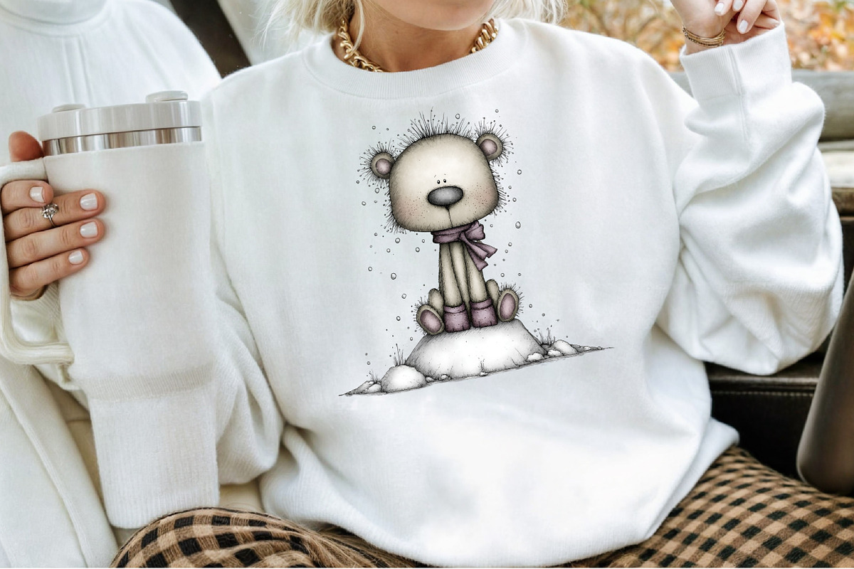 Whimsical Christmas Teddy Clipart Bu, an Illustration by Sublimation Artist (Photo 4 of 6)