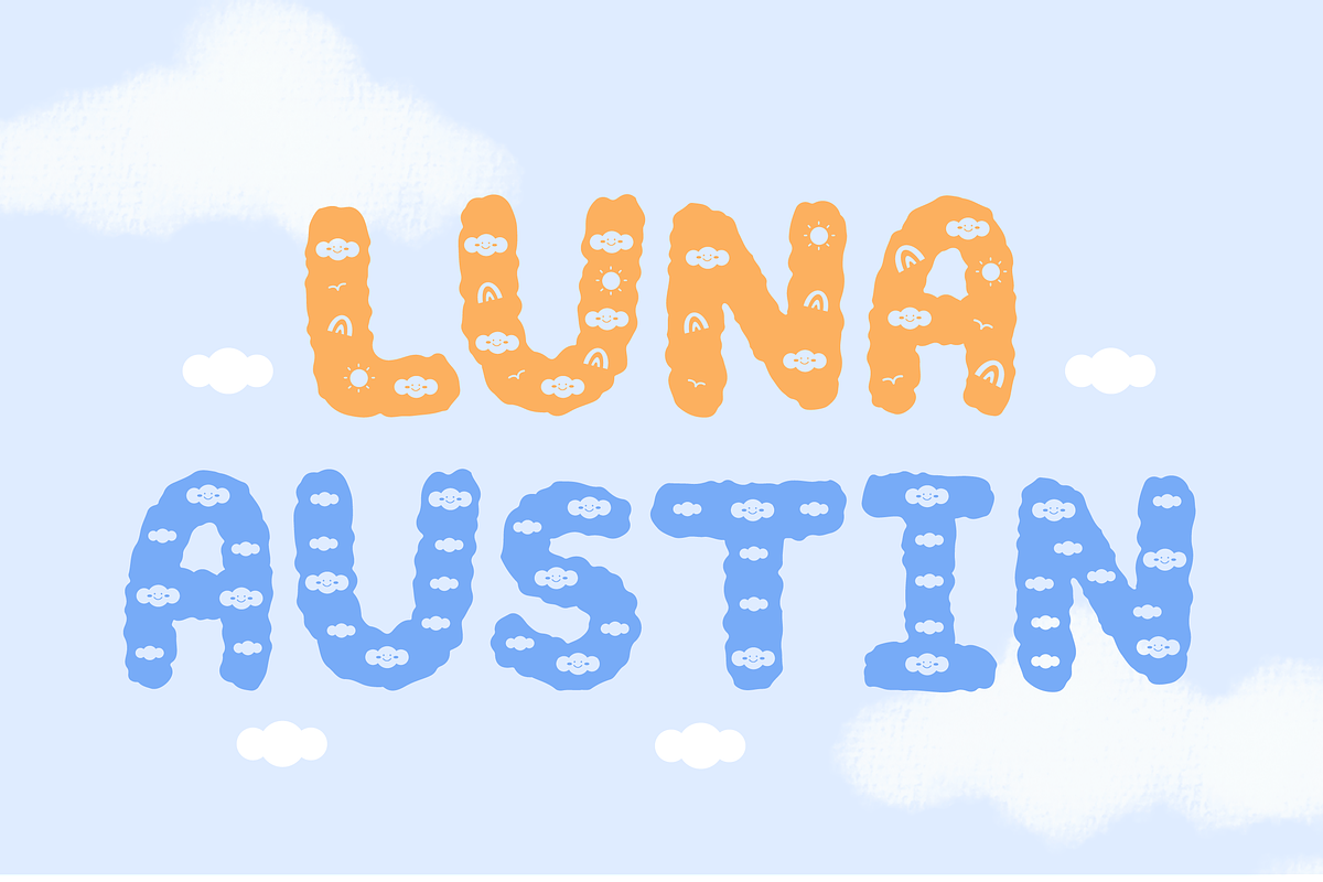 Cloudy - Cute Decorative Font, a Symbol Font by Kanink Studio (Photo 3 of 15)