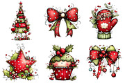 Whimsical Christmas Clipart, an Illustration by Craft Nest (Thumbnail 6 of 8)
