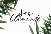 San Clemente | A Carefree Script, a Script Font by Jen Wagner Co (Thumbnail 1 of 8)