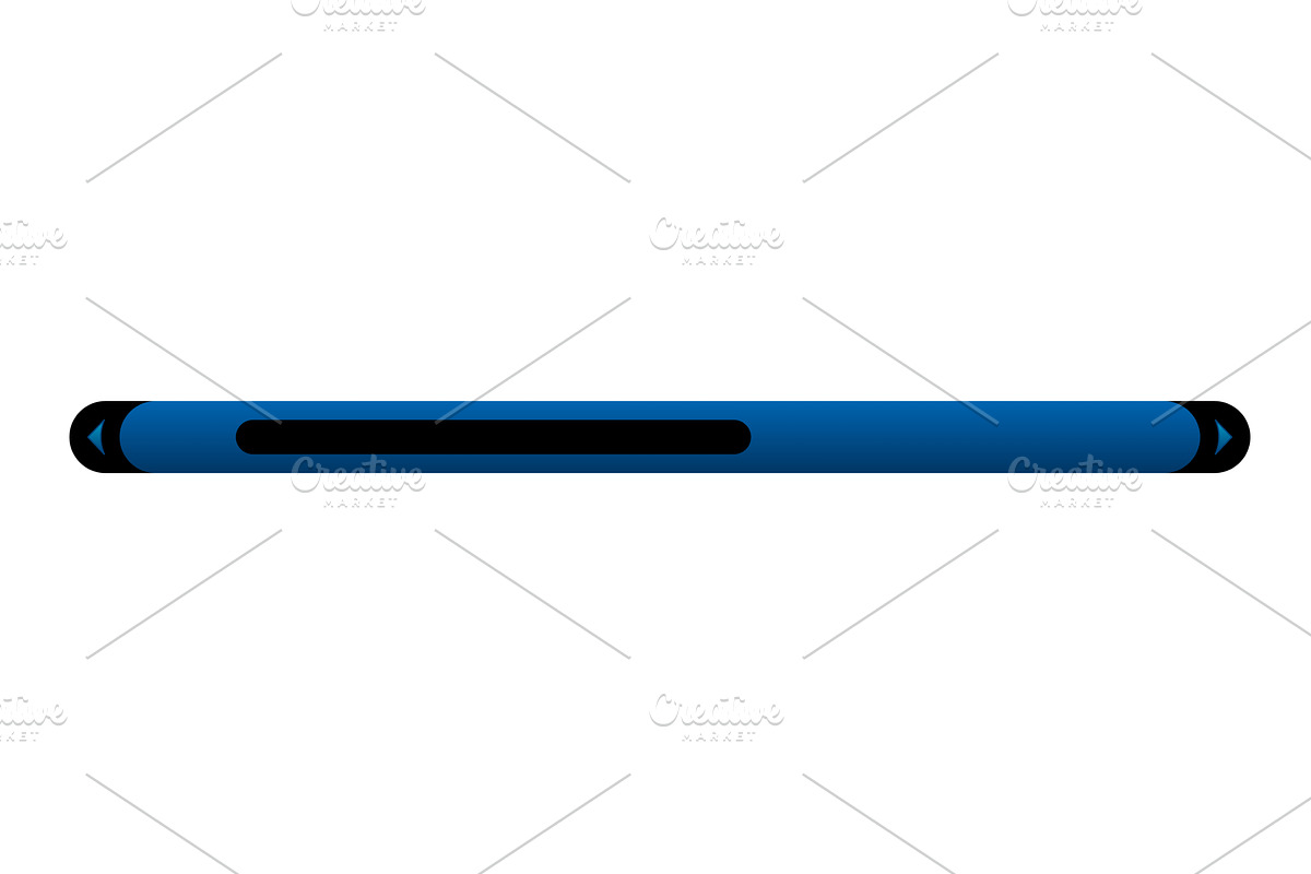 Scroll bar slider. UI horizontal, an Object Illustration by the8monkey