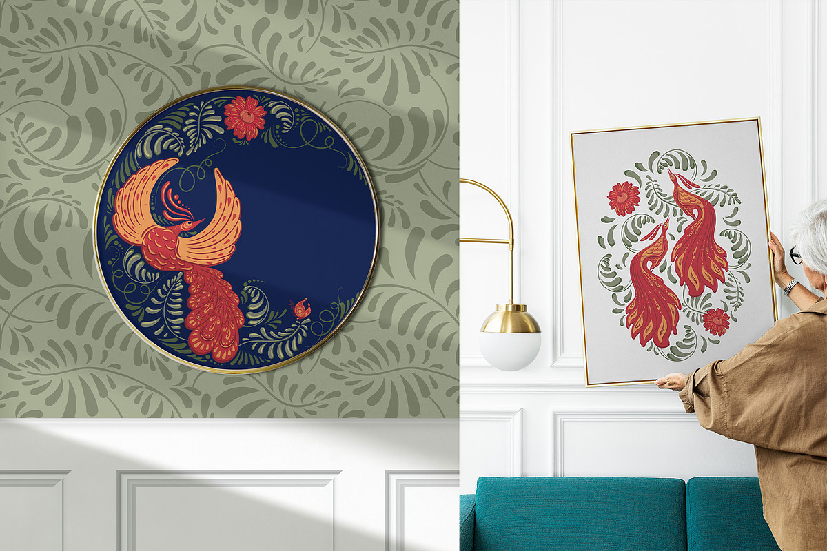 PETRYKIVKA - Ukranian folk art, an Illustration by Evgenia Pichkur (Photo 3 of 15)