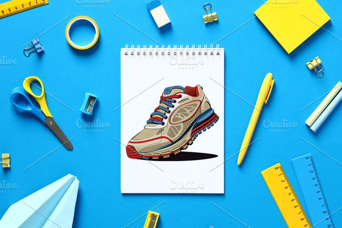 Sneakers Clipart, Footwear Graphics, a Sport Illustration by QM_ART (Photo 5 of 7)