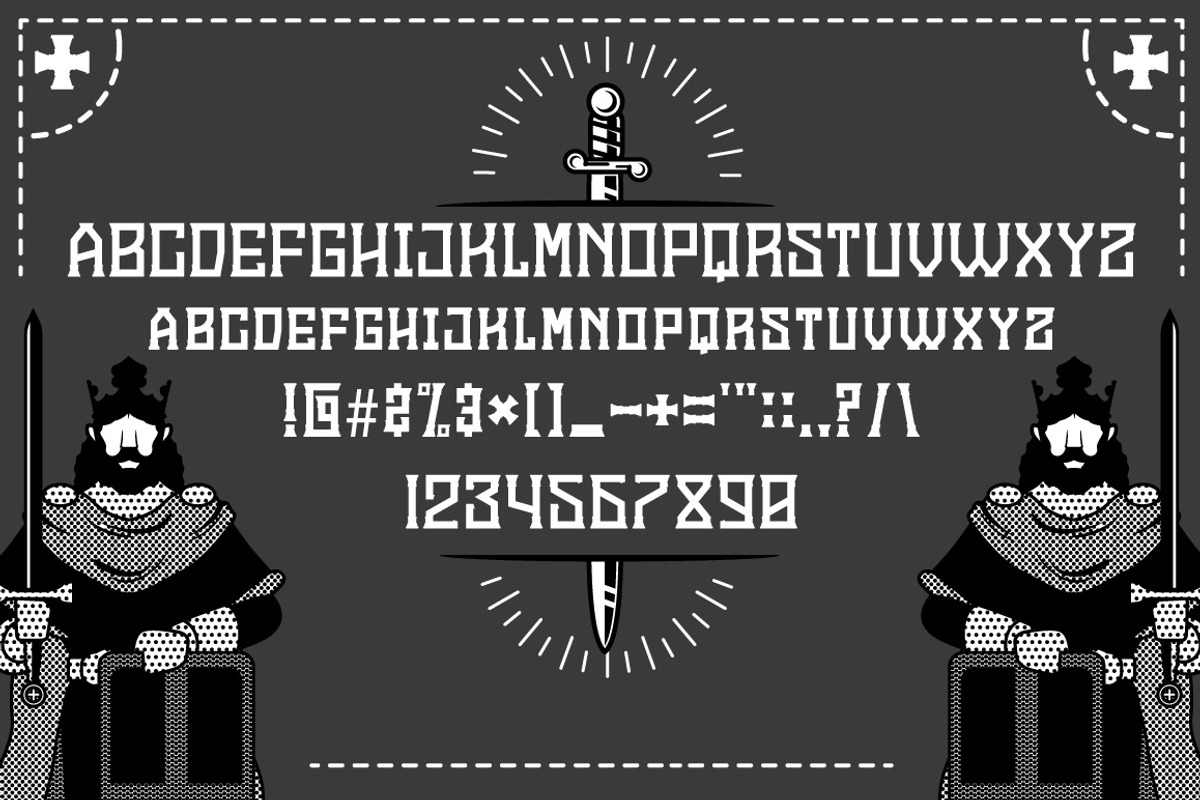 Sale ! 50% King Arthur Font + Bonus preview 2