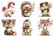 Whimsical Spring Animals Clipart, an Illustration by Libby Wishes (Thumbnail 2 of 7)