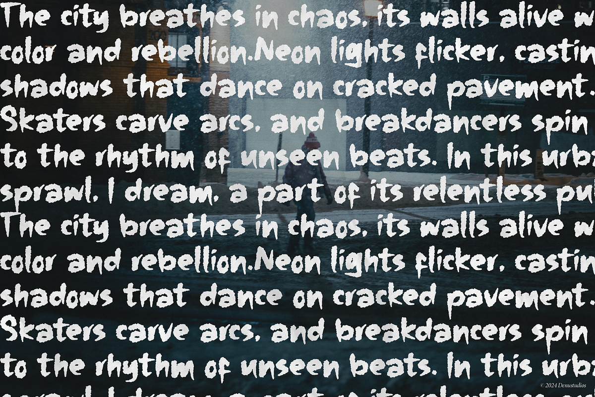 The Folacie | Rough Hand Drawn Font, a Handwritten Font by Denustudios (Photo 8 of 14)