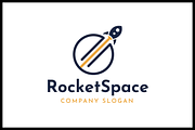 Rocket Startup Logo Template, a Branding & Logo Template by Pentaclay (Thumbnail 1 of 4)