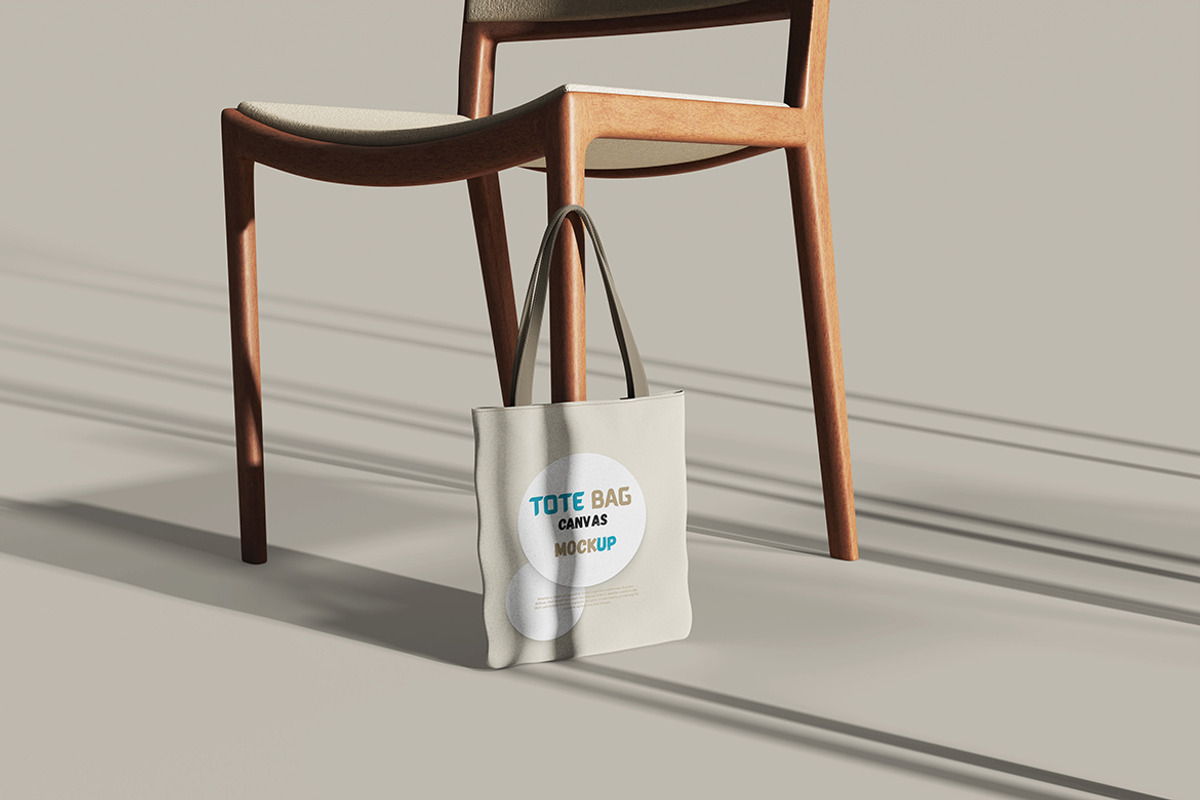Tote Bag Canvas Mockup, an Apparel Mockup by seulangagraphic (Photo 4 of 6)