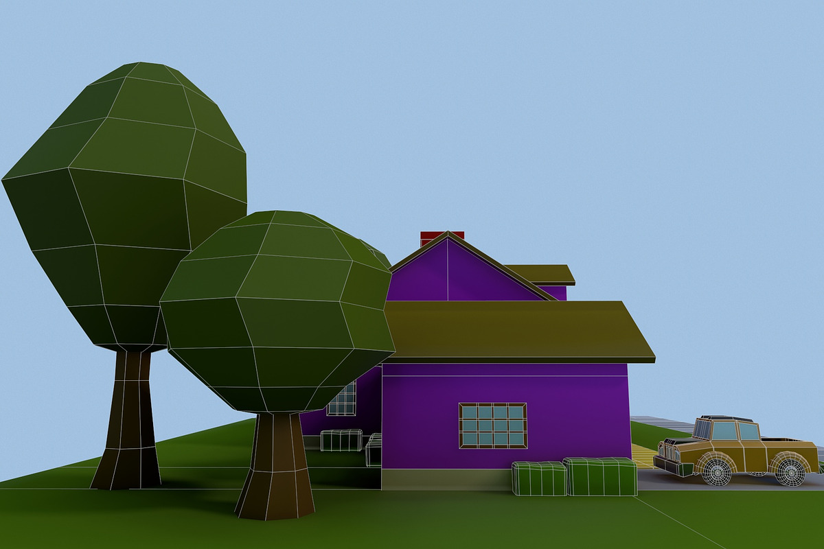 Low Poly House 2, an Architecture 3D Model by Midgardians (Photo 13 of 14)