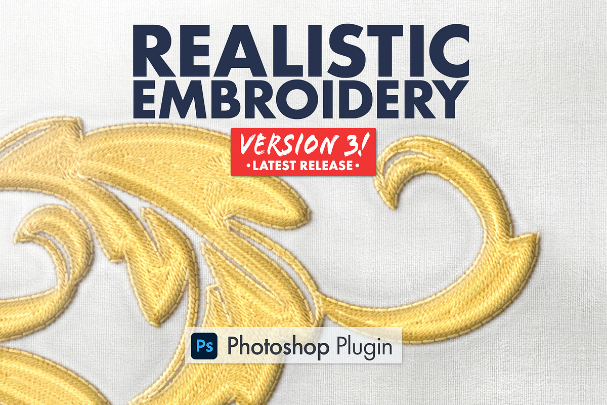 Realistic Embroidery PS Plugin, a Plug-in Add-On by Blacknull (Photo 1 of 12)
