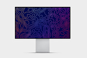 Cyberpunk Map Contour Pattern, a Pattern Graphic by Krafti Lab (Thumbnail 2 of 2)