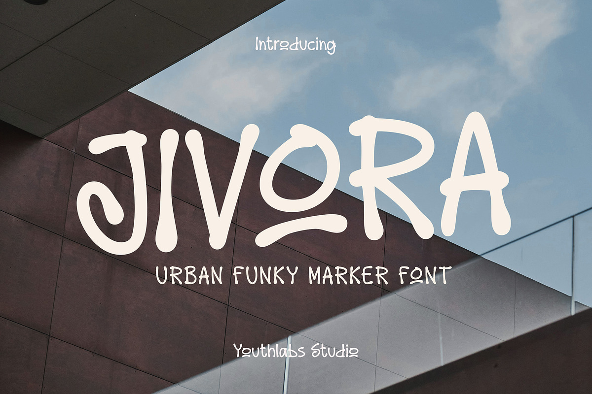 Jivora - Urban Funky Marker Font, a Handwritten Font by Youthlabs Studio (Photo 1 of 15)