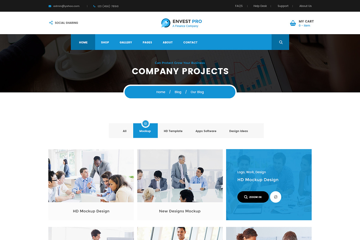 Envest Pro - Multipurpose Theme, a WordPress Template by DigitalCenturySF (Photo 12 of 18)