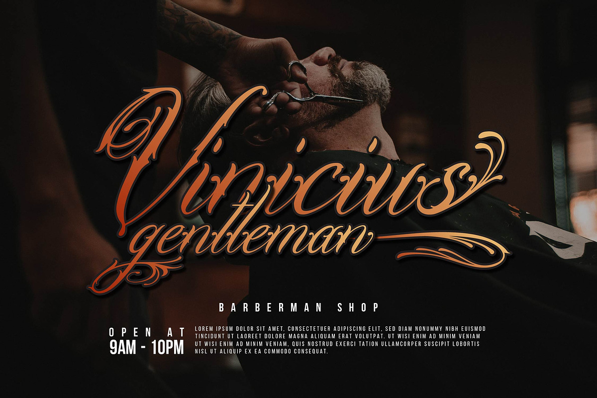 Lentamy Ebigail | Tattoo Script, a Script Font by Denustudios (Photo 3 of 14)