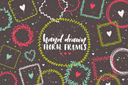 Handdrawn vector frames & wreaths, an Object Graphic by ekzi.letters (Thumbnail 1 of 5)