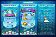 Atlantis Ruins Match 3 Mobile UI Kit, an UI Kit Template by Nearbirds (Thumbnail 5 of 7)
