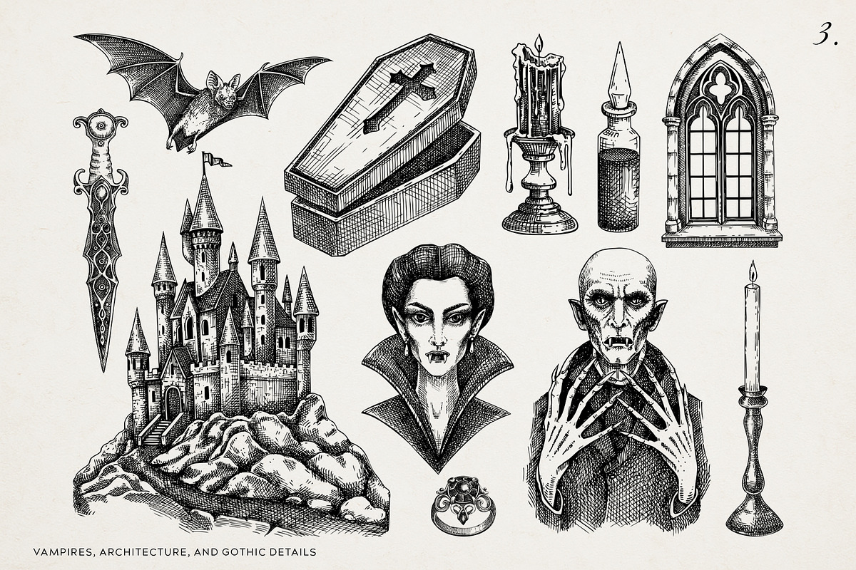 Halloween & Witchcraft Vector Bundle, a Seasonal Illustration by Yevheniia (Photo 4 of 15)
