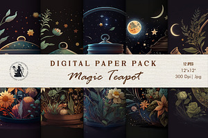 Magic Teapot Digital Paper