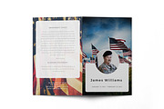 Funeral Program Template Military, a Brochure Template by inserenity (Thumbnail 4 of 5)