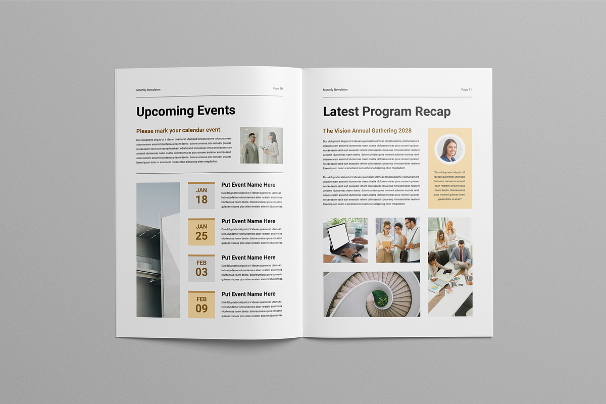 Newsletter | Canva & InDesign, a Magazine Template by Leaflove (Photo 6 of 10)