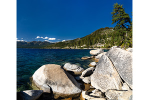 Granite boulders on the shore of, a Nature Photo by Leonid Andronov