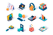 Isometric Vector Icons Pack, an Outline Icon by alexdndz (Thumbnail 16 of 21)