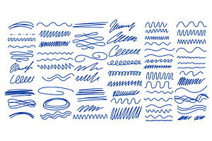 Set hand drawn elements for diary, an Illustration by Tati_Kli