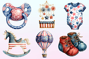 4th of July Baby Nursery Sublimation, a Graphic by CitraGraphics (Thumbnail 2 of 4)