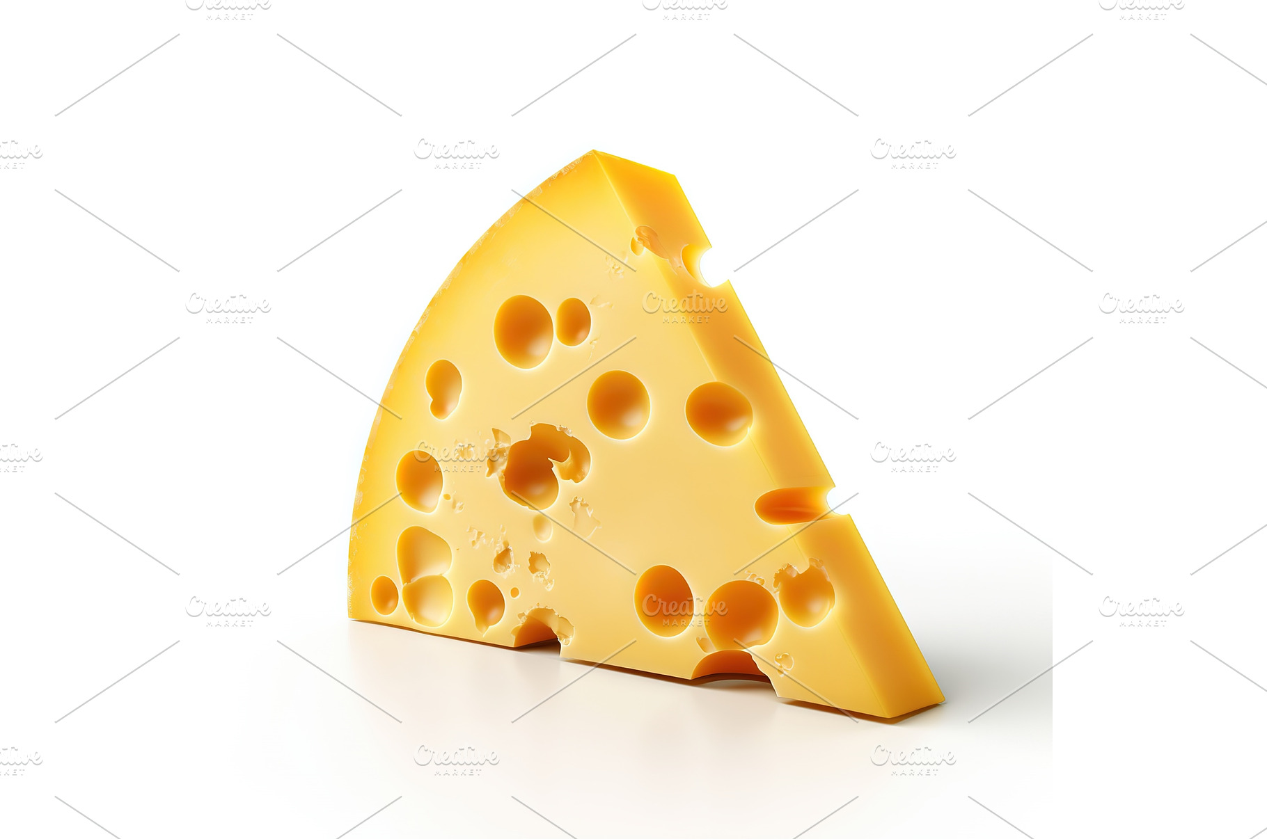 Piece of cheese isolated on white, a Food & Drink Photo by ZinetroN