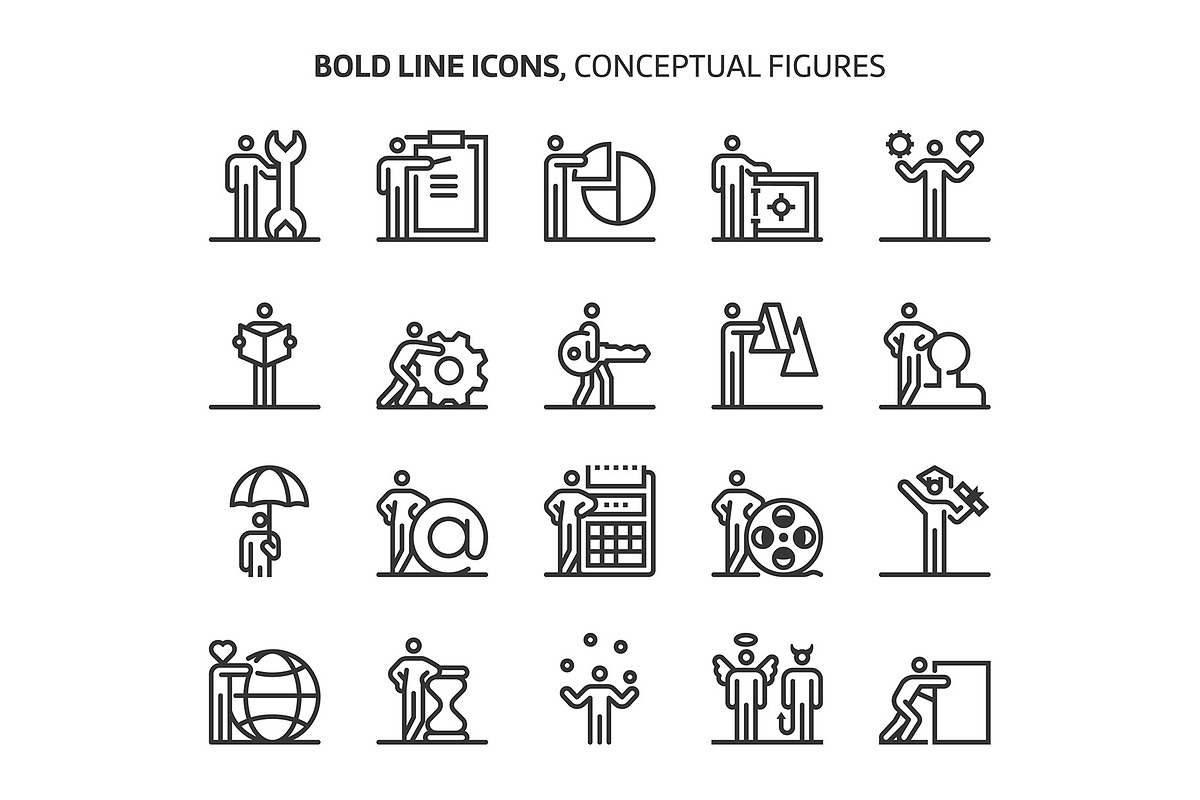 Bold Line Icons, an Outline Icon by Howcolour (Photo 93 of 151)