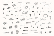 279 Hand drawn doodles set, an Object Graphic by Pinkbrush (Thumbnail 2 of 5)