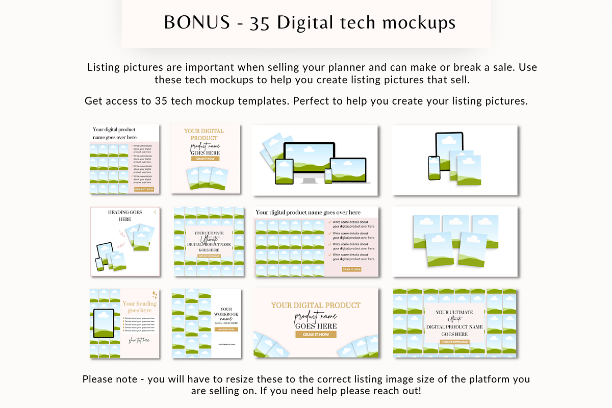 Self-care wellness planner Canva, a Templates & Theme by Cate Creates (Photo 7 of 7)
