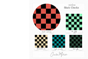 Black Checkered Seamless Patterns, a Pattern Graphic by Creative Matrix82 (Thumbnail 2 of 7)