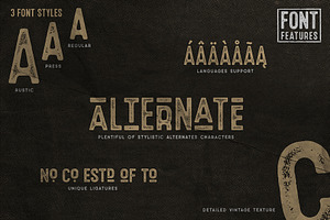 Roestica Vintage Sans Typeface