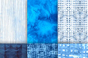 16 Indigo/Shibori Watercolour Papers, a Pattern Graphic by Liz Plummer (Thumbnail 2 of 6)