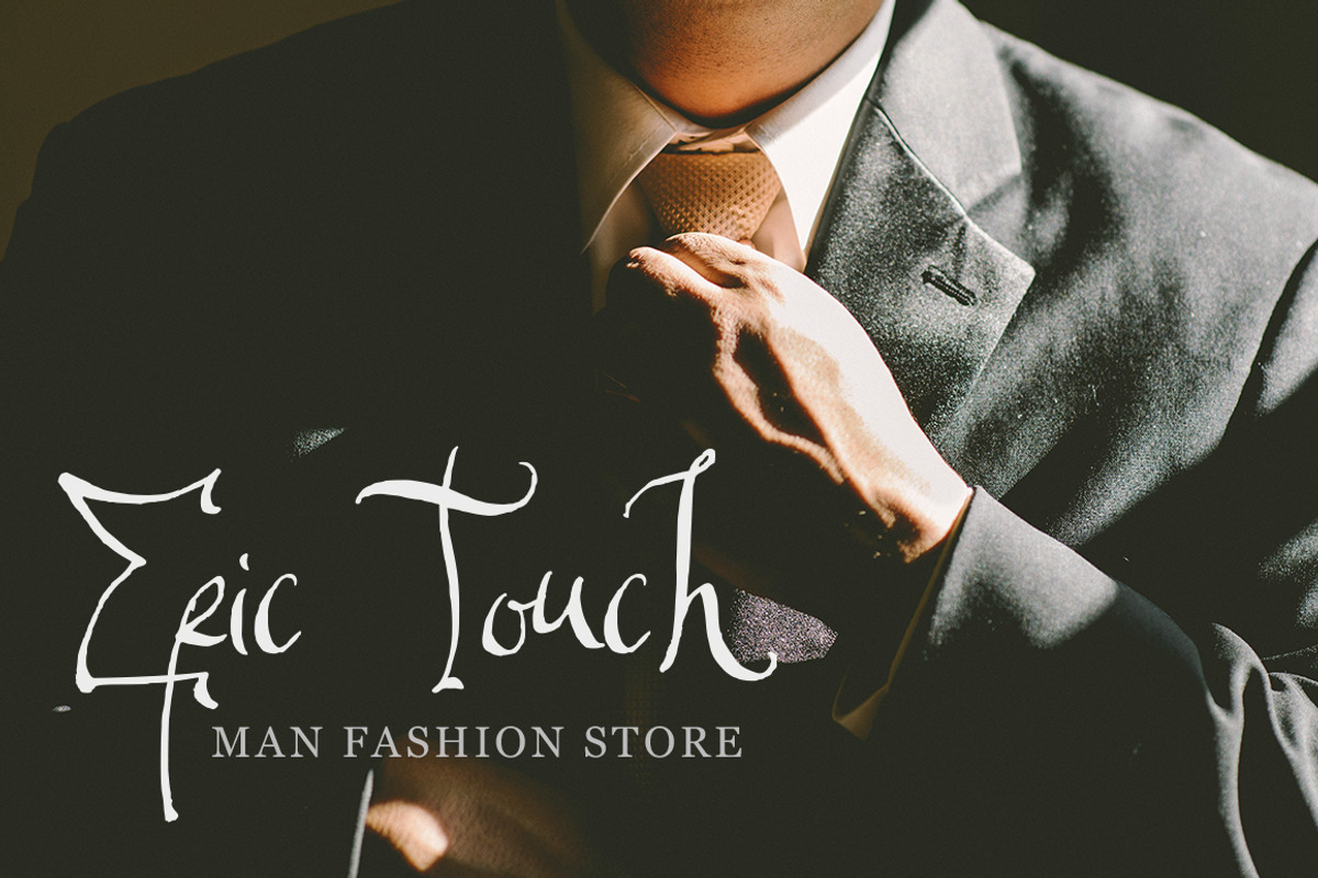Solomiya.Tribal script font. preview 7