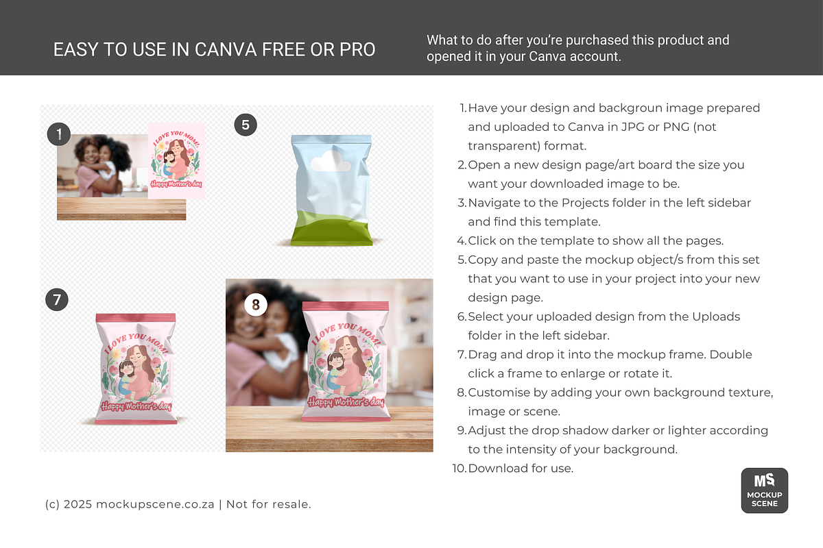 Treat Packet Canva Smart Mockup, a Packaging Mockup by Mockup Scene (Photo 3 of 10)