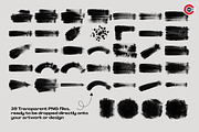 Realistic Black Brush Stroke Overlay, an Object Graphic by C-Kav (Thumbnail 4 of 4)