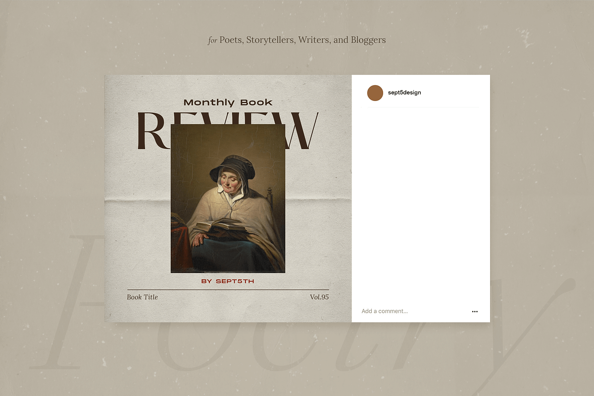 Writers Poets Social Media Templates, a Social Media Template by September 5th (Photo 8 of 17)