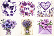 Purple Mother's Day Sublimation Clip, an Illustration by Libby Wishes (Thumbnail 4 of 6)