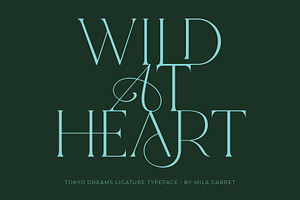 Tokyo Dreams Display Ligature Serif