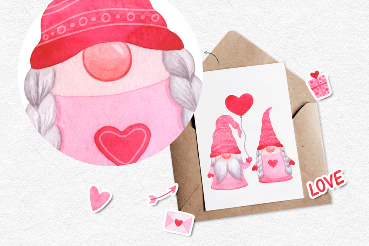 Valentine clipart, an Illustration by CreativeByLu (Photo 2 of 14)