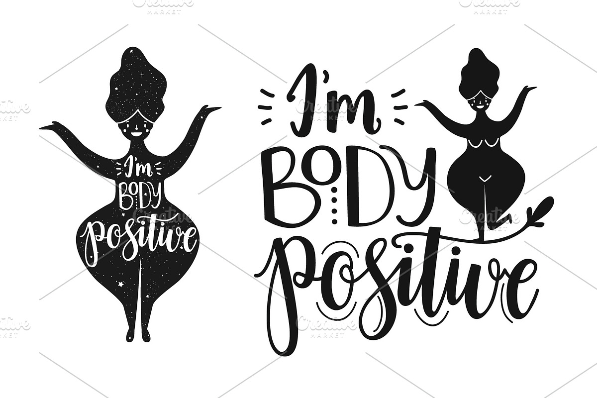 Body positive women poster miniset, a Person Illustration by JULYMILKS
