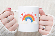 Hand-Drawn Valentine's Clipart PNG, an Illustration by Sublimation Artist (Thumbnail 5 of 6)