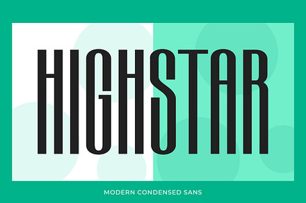 Highstar - Modern Condensed Sans, a Sans Serif Font by TypeLogue