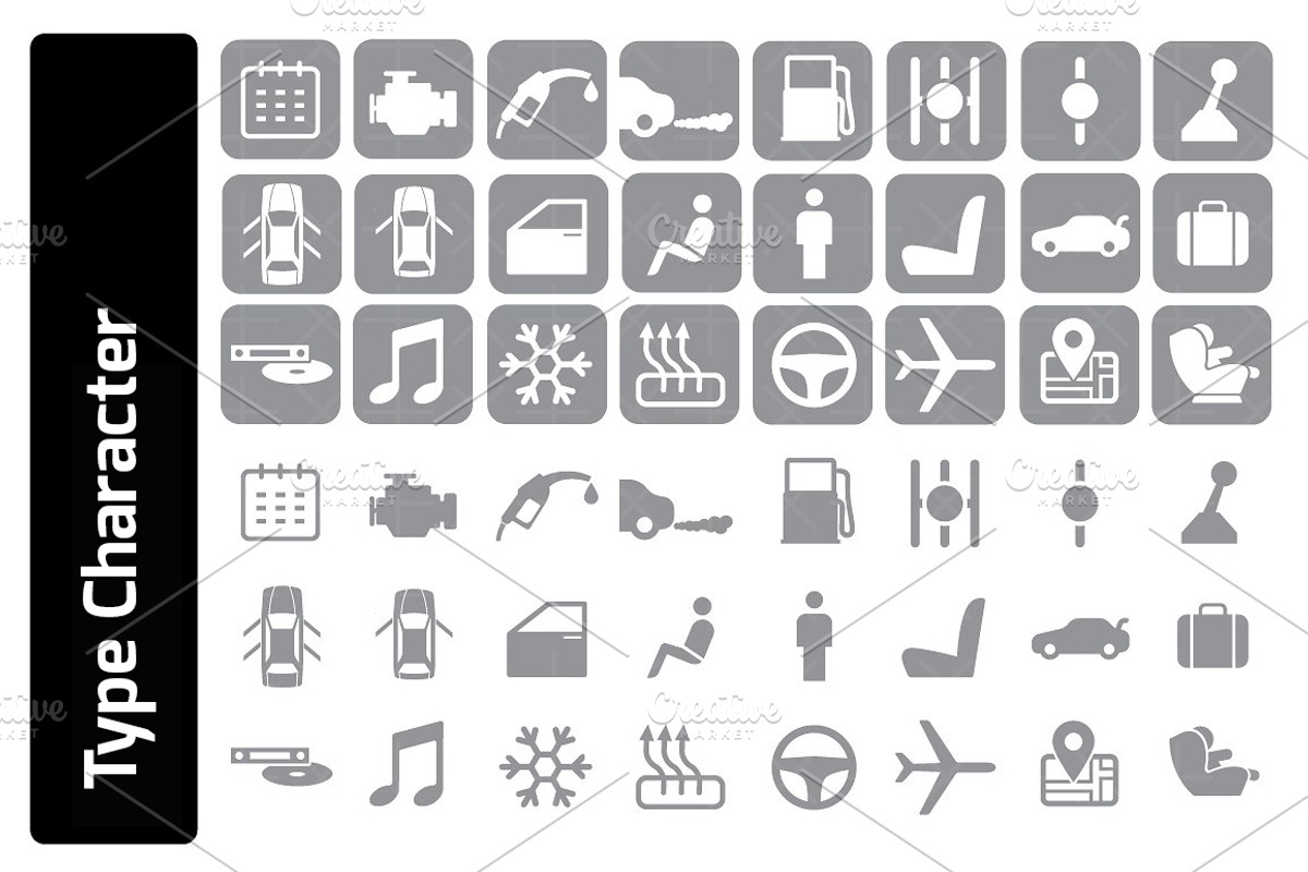 Car Rental Typeface preview 2