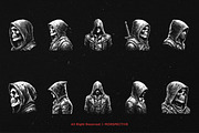 10 Bundle Dark Art Assassins Killer, an Illustration by Morspective (Thumbnail 6 of 7)
